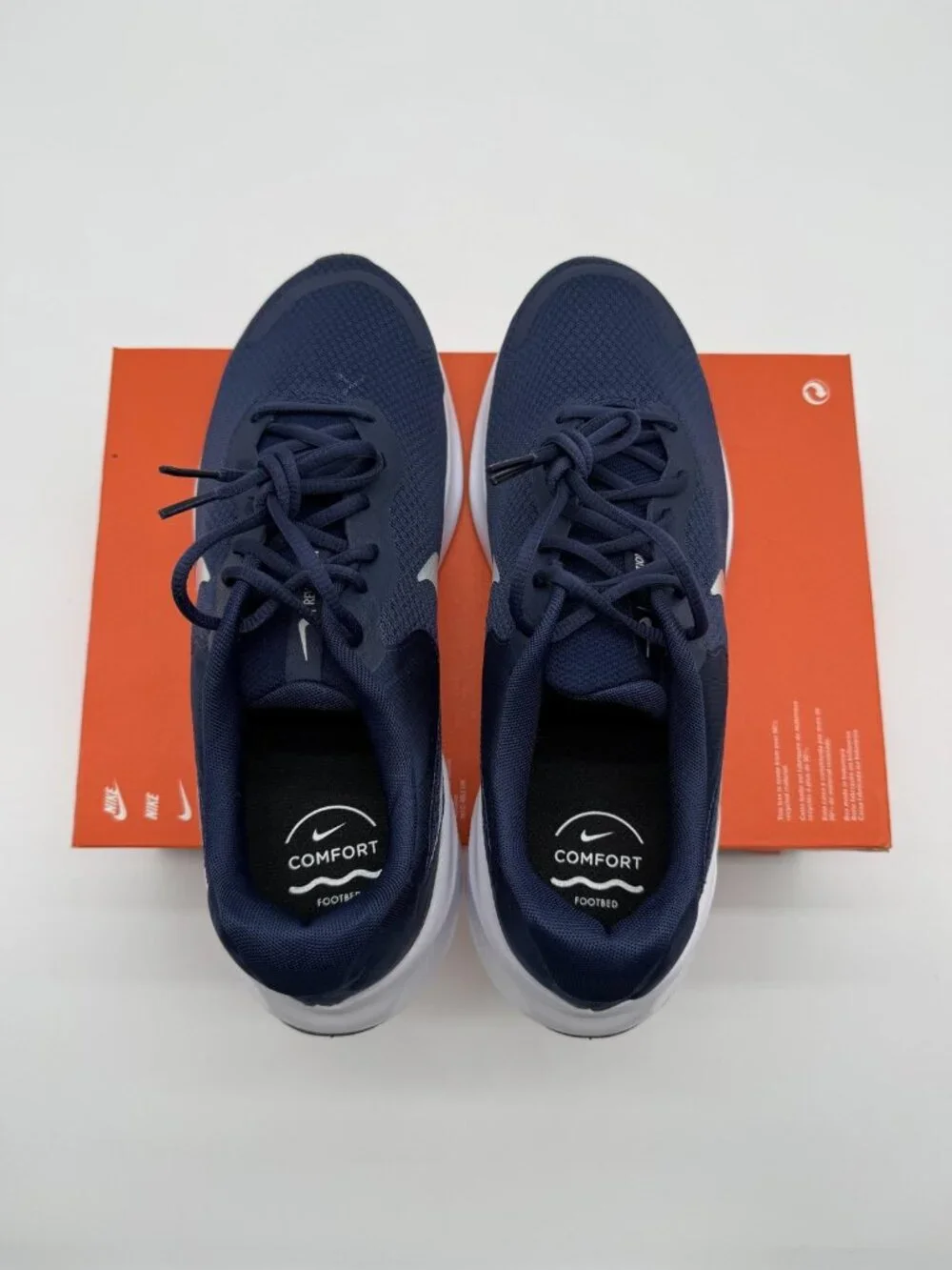 New Nike Revolution 7 Shoes Men's Size 11.5 Blue Running Comfort FB2207 400
